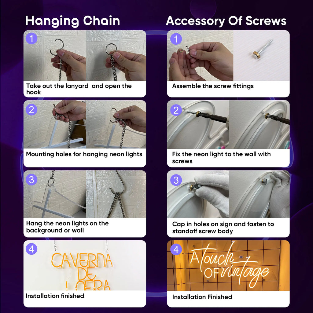 Custom LED Neon Light – Multicolor Holiday & Event Decor