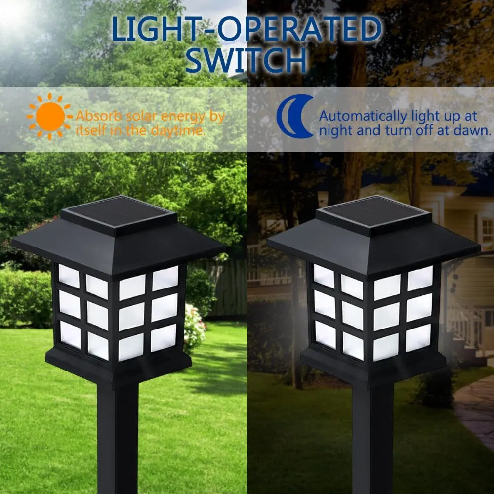 LED Solar Pathway Lights – Waterproof Outdoor Garden Lamp