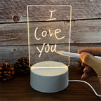 LED Acrylic Night Light – Message & Calendar Board