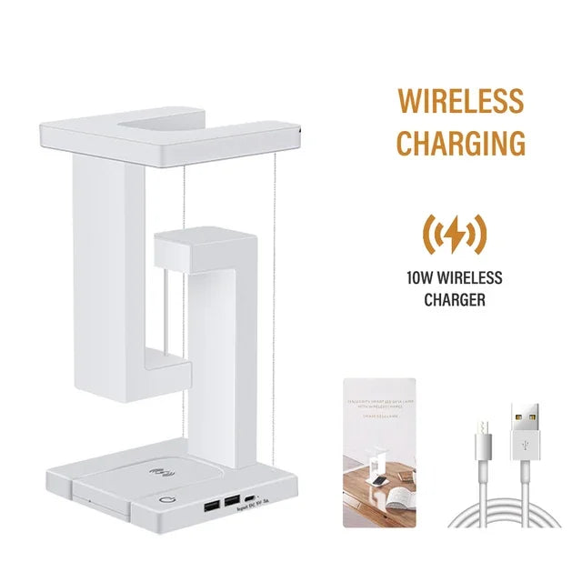 LED Balance Lamp – Wireless Charging Night Light