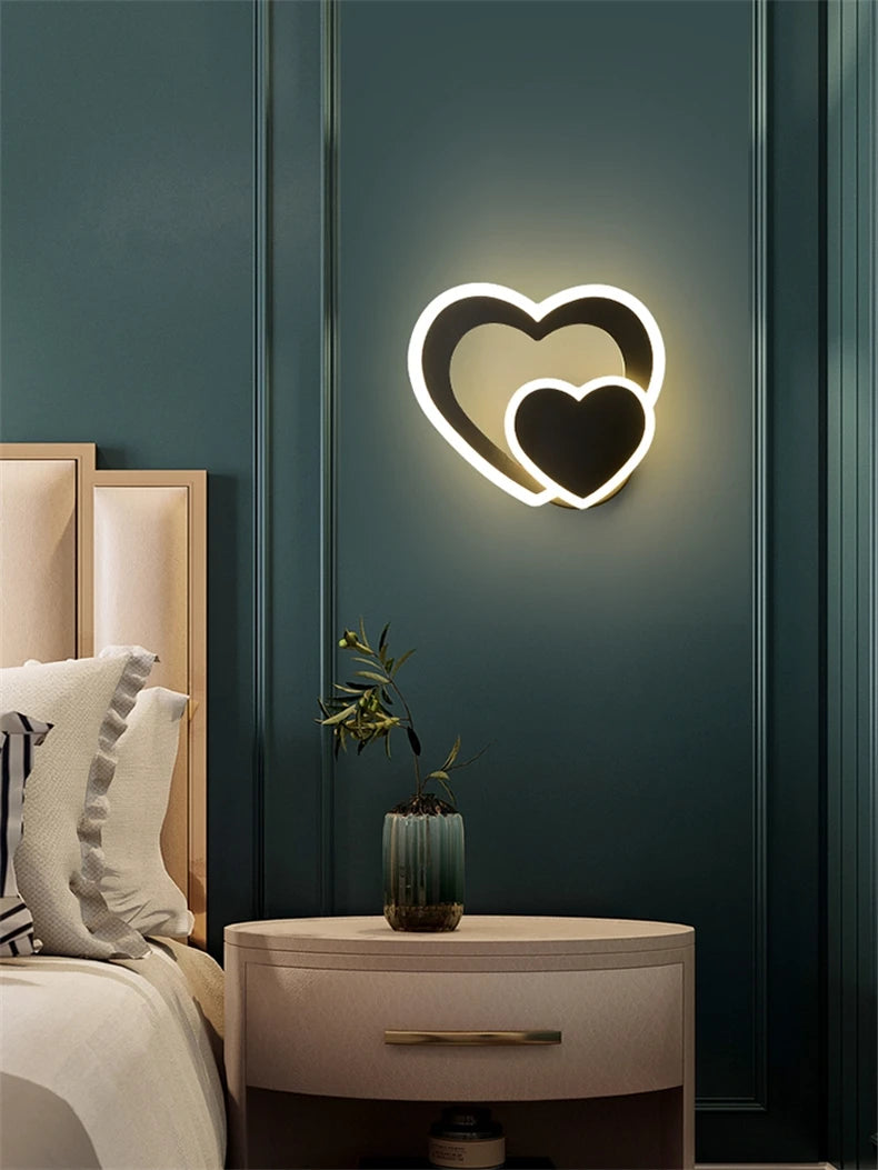 LED Heart Wall Lamp