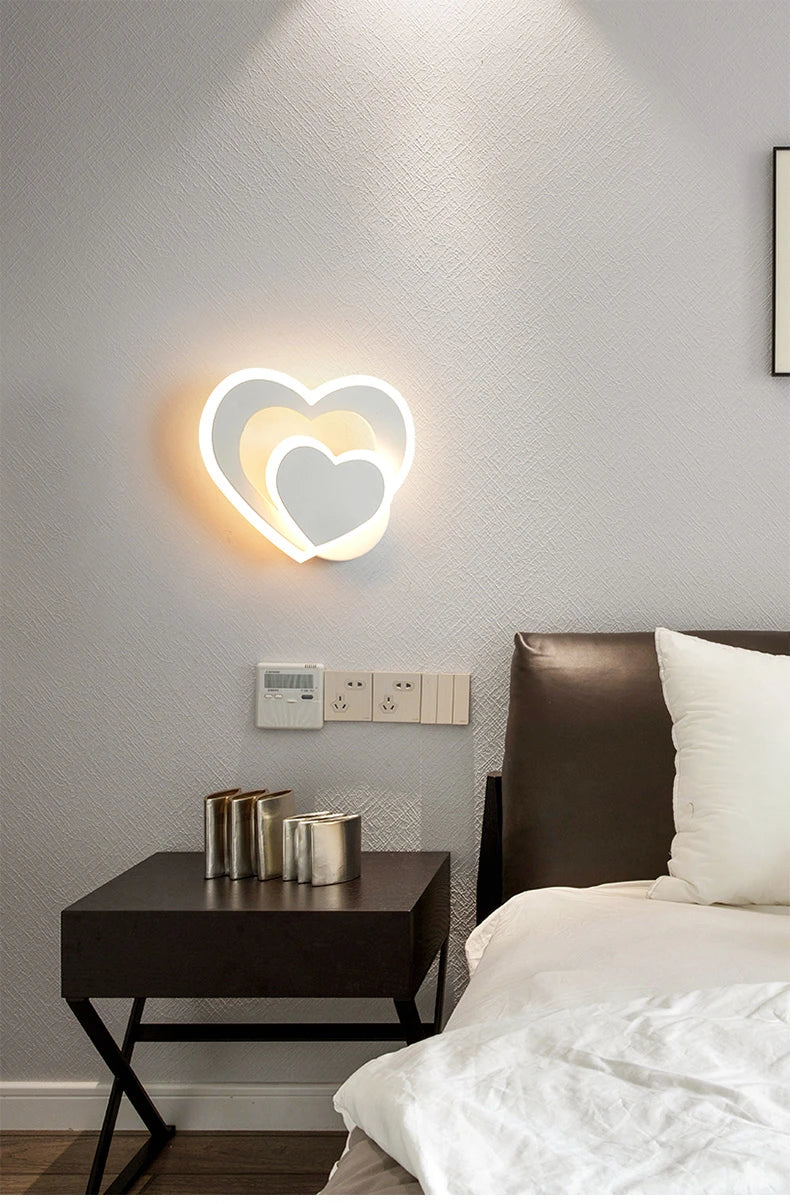 LED Heart Wall Lamp