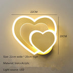 LED Heart Wall Lamp
