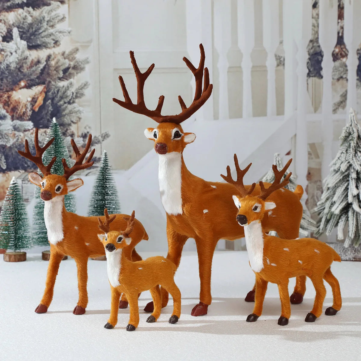 Mini Reindeer Statues – Christmas Party Decorations