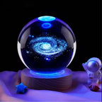 LED Galaxy Crystal Ball Lamp – 3D Planet Night Light