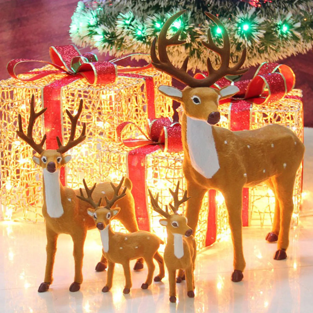 Mini Reindeer Statues – Christmas Party Decorations