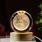LED Galaxy Crystal Ball Lamp – 3D Planet Night Light