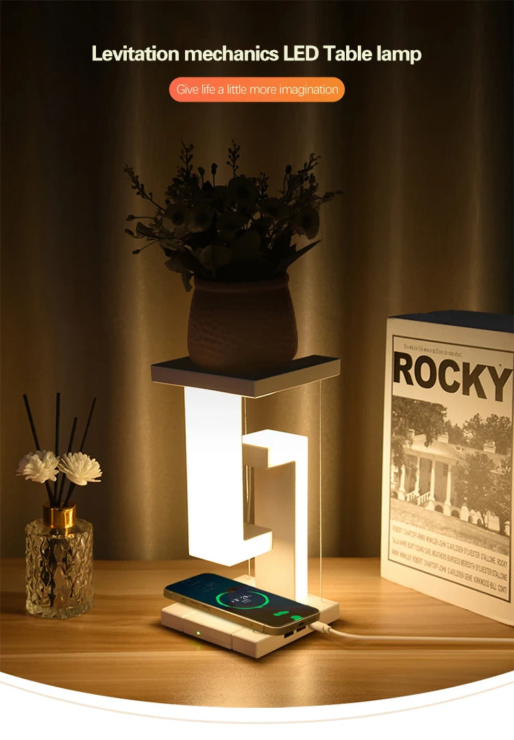 LED Balance Lamp – Wireless Charging Night Light