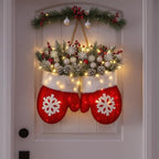 Christmas Glove Wreath –  Door & Window Decor