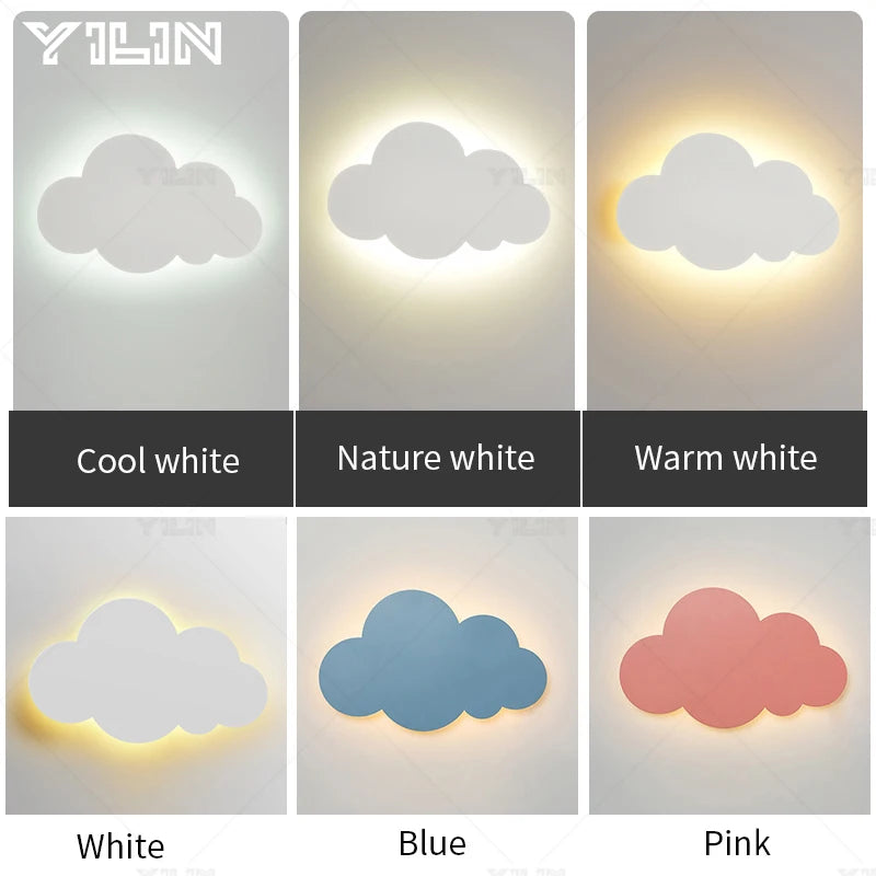 LED Cloud Wall Lamp – Nordic Bedside Light