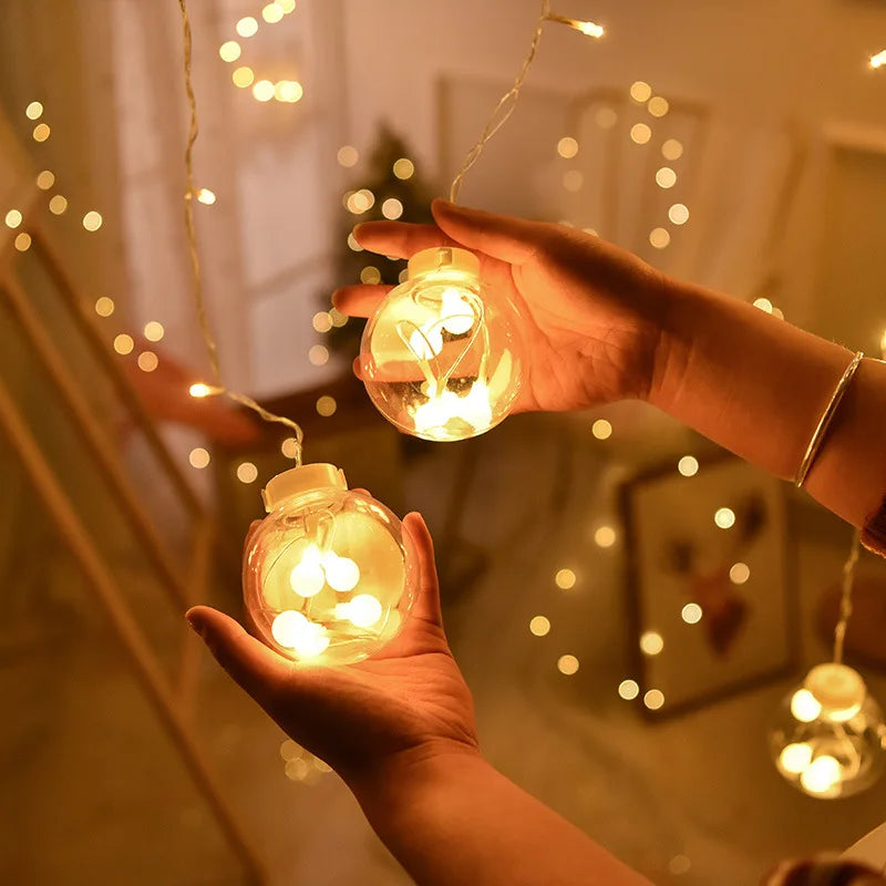 LED Curtain String Lights – Christmas Decoration
