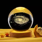 LED Galaxy Crystal Ball Lamp – 3D Planet Night Light