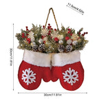 Christmas Glove Wreath –  Door & Window Decor