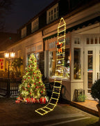 LED Santa Climbing Ladder Light – USB Xmas Decor