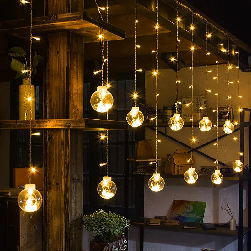 LED Curtain String Lights – Christmas Decoration