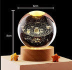 LED Galaxy Crystal Ball Lamp – 3D Planet Night Light